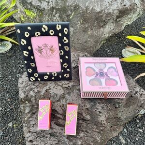 Juicy Couture Beauty Gift Set Lip Gloss Hearts, 2 Lip Lacquers & Photo Frame